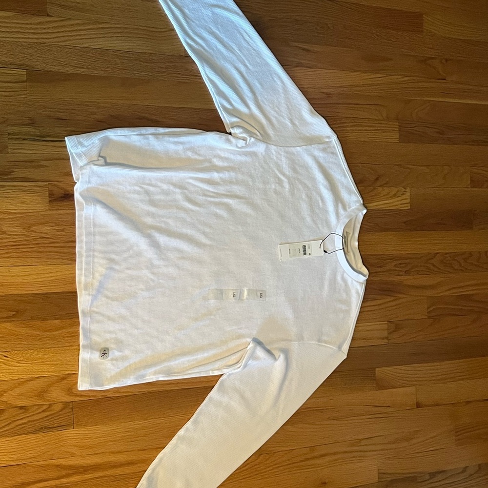 Calvin Klein Jeans White Long Sleeve Tee
